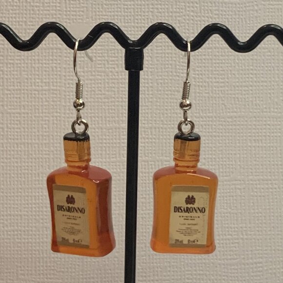 Alcohol Earring, Drink Earring, Liquor Earring, Gift Idea, Cognac Earring - Picture 3 of 7
